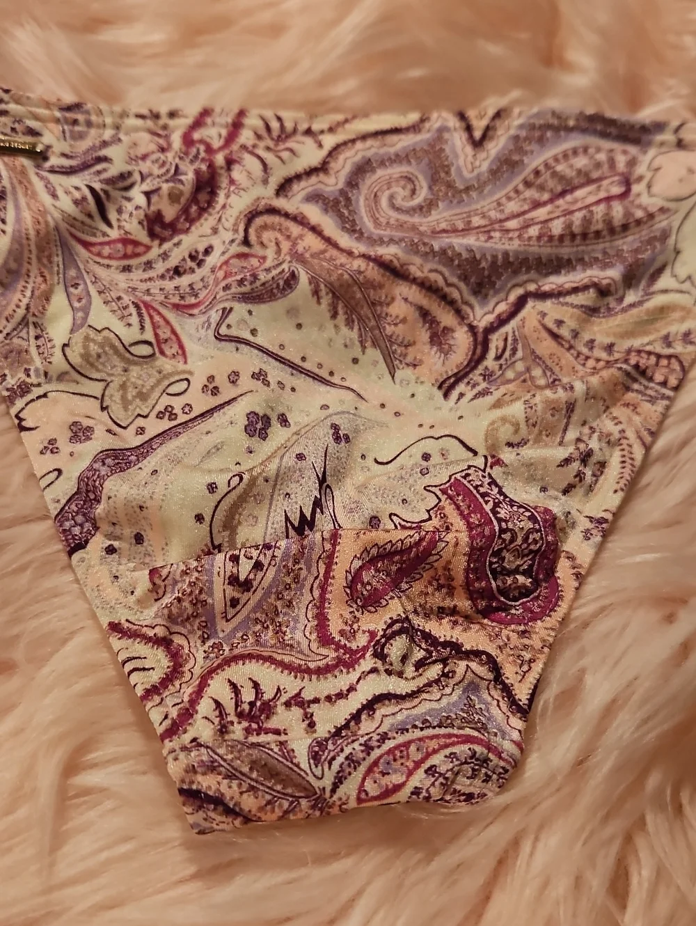 Victoria's Secret 2014 Gold Toggle Paisley Bikini